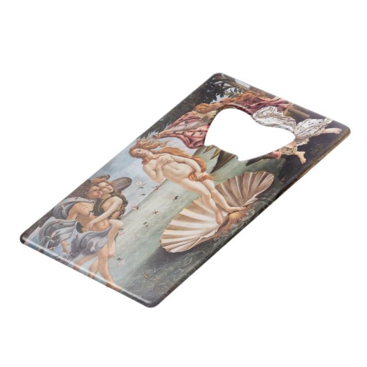 Sandro Botticelli - Geburt der Venus Geldbeutel Flaschenöffner (Vorderseite Schrägansicht)
