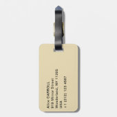 Sandro Botticelli - Geburt der Venus Gepäckanhänger (Rückseite vertikal)