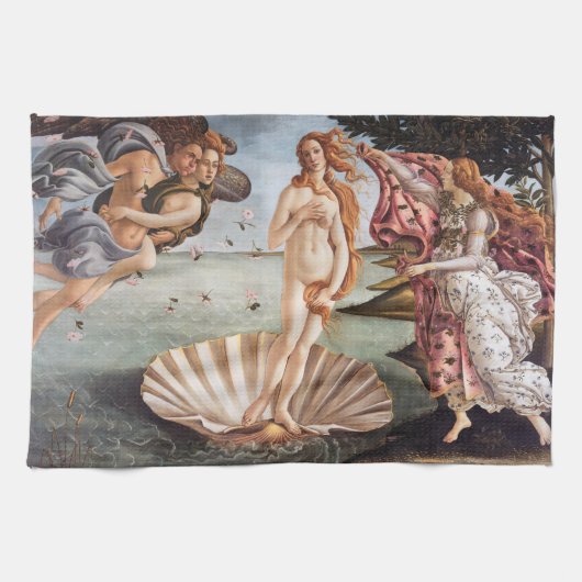 Sandro Botticelli - Geburt der Venus Geschirrtuch (Horizontal)