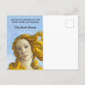 Sandro Botticelli - Geburt der Venus Glückliches N Postkarte (Rückseite)