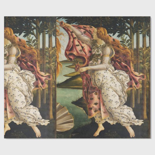 Sandro Botticelli Geburt der Venus Hora des Frühli Geschenkpapier (Flach)