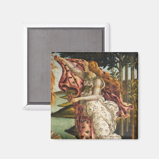Sandro Botticelli Geburt der Venus Hora des Frühli Magnet (Vorderseite/Rückseite)