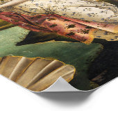 Sandro Botticelli Geburt der Venus Hora des Frühli Poster (Ecke)