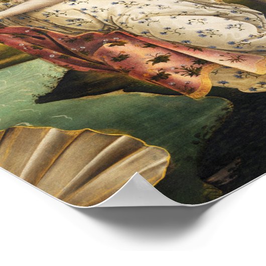 Sandro Botticelli Geburt der Venus Hora des Frühli Poster (Ecke)