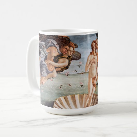 Sandro Botticelli - Geburt der Venus Kaffeetasse (Vorderseite Links)