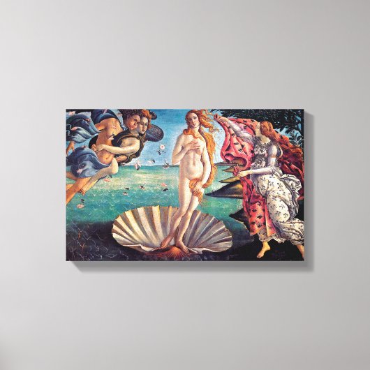 Sandro Botticelli - Geburt der Venus - Kunst der K Leinwanddruck (Vorderseite)
