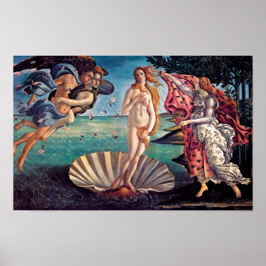 Sandro Botticelli - Geburt der Venus - Kunst der K Poster (Vorne)