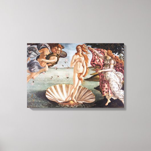 Sandro Botticelli - Geburt der Venus Leinwanddruck (Vorderseite)