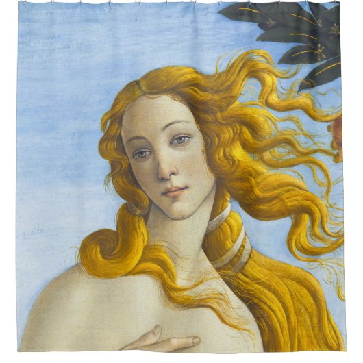 Sandro Botticelli - Geburt der Venus Nah-up Duschvorhang (Vorderseite)