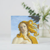 Sandro Botticelli - Geburt der Venus Nah-up Einladung (Stehend Vorderseite)