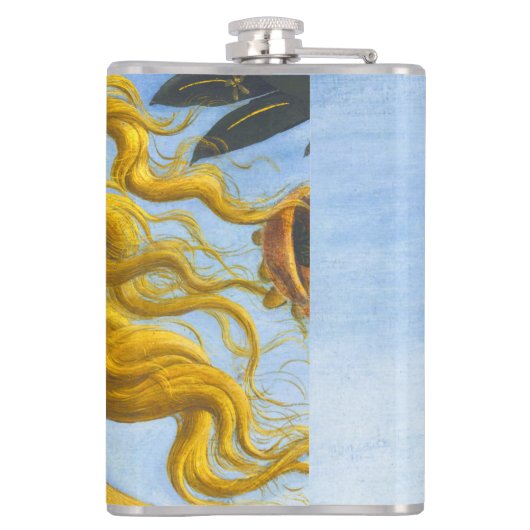 Sandro Botticelli - Geburt der Venus Nah-up Flachmann (Rückseite)