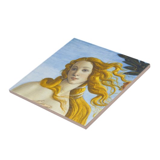 Sandro Botticelli - Geburt der Venus Nah-up Fliese (Seite)