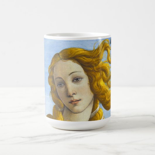 Sandro Botticelli - Geburt der Venus Nah-up Kaffeetasse (Mittel)