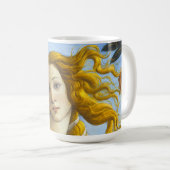 Sandro Botticelli - Geburt der Venus Nah-up Kaffeetasse (VorderseiteRechts)