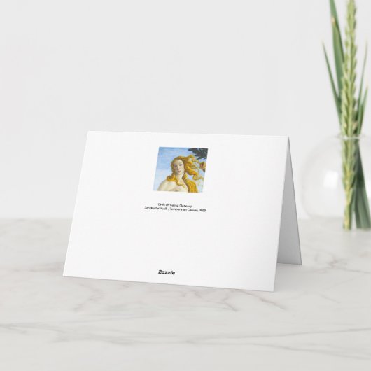 Sandro Botticelli - Geburt der Venus Nah-up Karte (Rückseite)