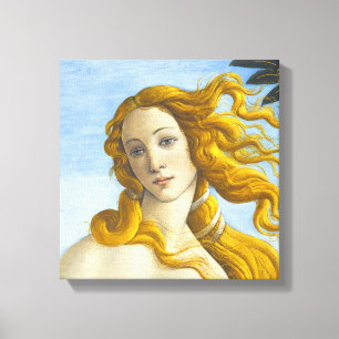 Sandro Botticelli - Geburt der Venus Nah-up Leinwanddruck