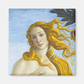Sandro Botticelli - Geburt der Venus Nah-up Magnet (Vorne)