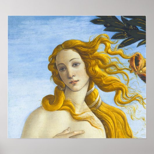 Sandro Botticelli - Geburt der Venus Nah-up Poster (Vorne)