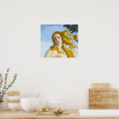 Sandro Botticelli - Geburt der Venus Nah-up Poster (Küche)