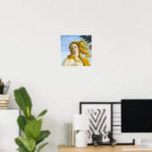 Sandro Botticelli - Geburt der Venus Nah-up Poster (Heimbüro)