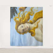 Sandro Botticelli - Geburt der Venus Nah-up Wandteppich (Vorderseite)