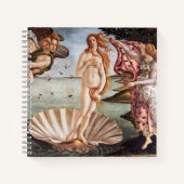 Sandro Botticelli - Geburt der Venus Notizblock (Vorderseite)