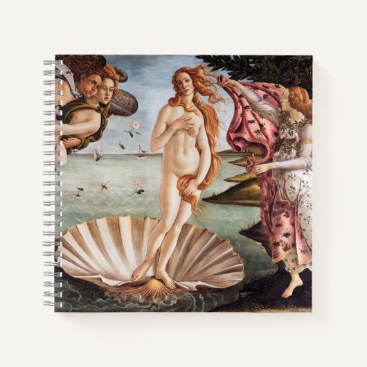 Sandro Botticelli - Geburt der Venus Notizblock (Vorderseite)