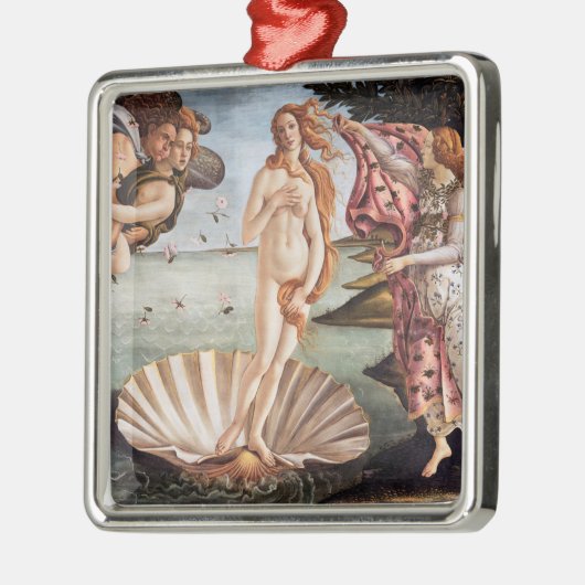 Sandro Botticelli - Geburt der Venus Ornament Aus Metall (Links)