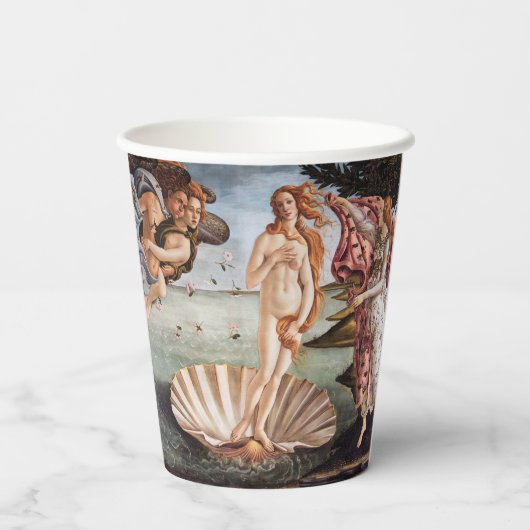 Sandro Botticelli - Geburt der Venus Pappbecher (Rückseite)