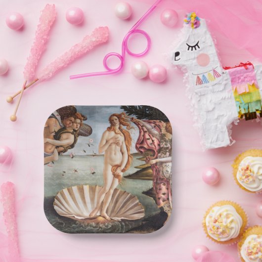 Sandro Botticelli - Geburt der Venus Pappteller (Party)