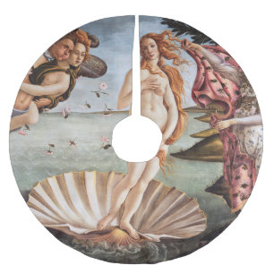 Sandro Botticelli - Geburt der Venus Polyester Weihnachtsbaumdecke