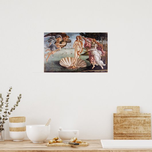 Sandro Botticelli - Geburt der Venus Poster (Küche)