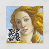 Sandro Botticelli - Geburt der Venus - QR-Code Quadratische Visitenkarte (Vorderseite)