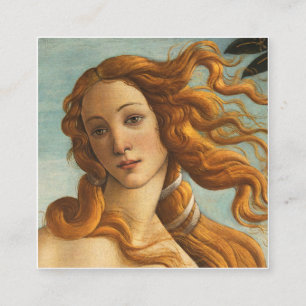 Sandro Botticelli Geburt der Venus Quadratische Visitenkarte