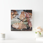 Sandro Botticelli - Geburt der Venus Quadratische Wanduhr (Zuhause)