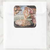 Sandro Botticelli - Geburt der Venus Quadratischer Aufkleber (Tasche)