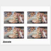 Sandro Botticelli - Geburt der Venus Rechteckiger Aufkleber (Blatt)