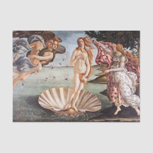 Sandro Botticelli - Geburt der Venus Seidenpapier (Vorderseite)