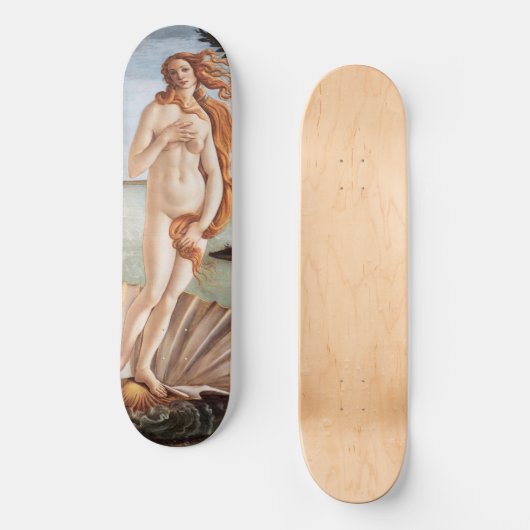 Sandro Botticelli - Geburt der Venus Skateboard (Vorderseite)