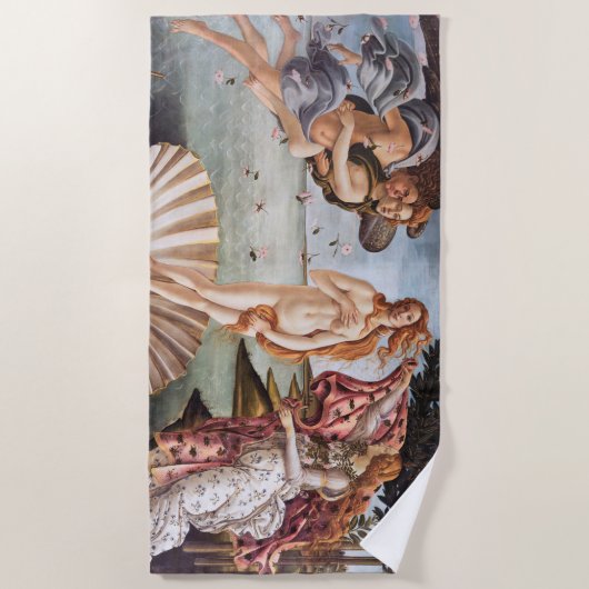 Sandro Botticelli - Geburt der Venus Strandtuch (Vorderseite)