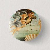 Sandro Botticelli Geburt von Venus Zephyrus, Chlor Button (Vorderseite)