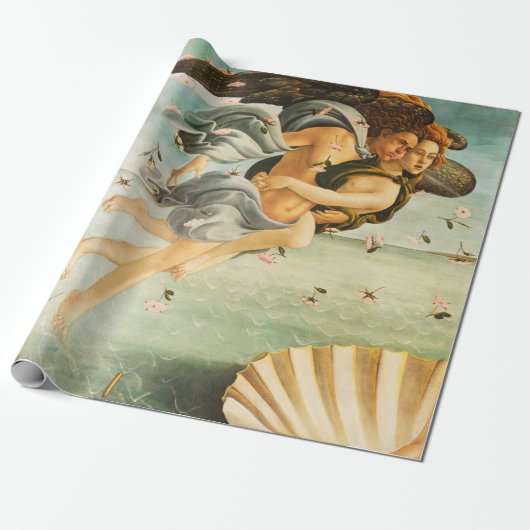 Sandro Botticelli Geburt von Venus Zephyrus, Chlor Geschenkpapier (Ungerollt)