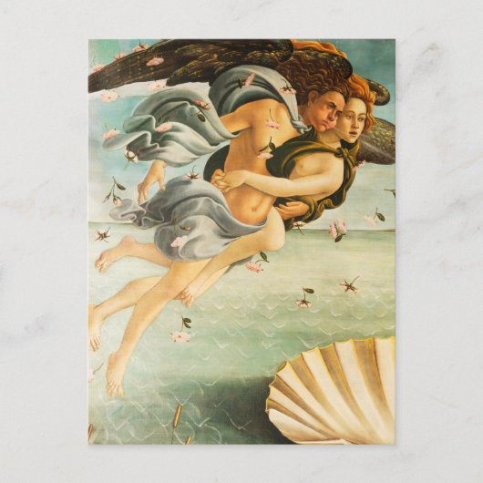 Sandro Botticelli Geburt von Venus Zephyrus, Chlor Postkarte (Vorderseite)