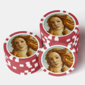 Sandro Botticelli - Goddess Venus Avatar Kunstmuse Pokerchips (Stapel)