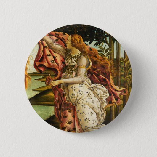 Sandro Botticelli Hintern "Die Geburt der Venus -  Button (Vorderseite)