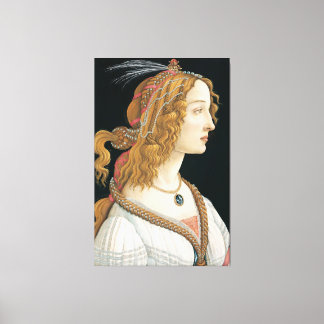 Sandro Botticelli - Idealisiertes Portrait einer D Leinwanddruck