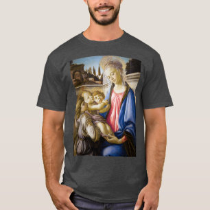 Sandro Botticelli Jungfrau und Kind mit zwei Engel T-Shirt