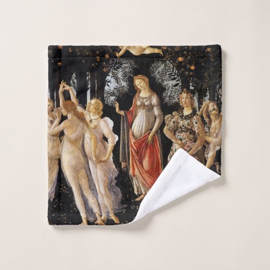 Sandro Botticelli - La Primavera Badhandtuch Set (Waschlappen)