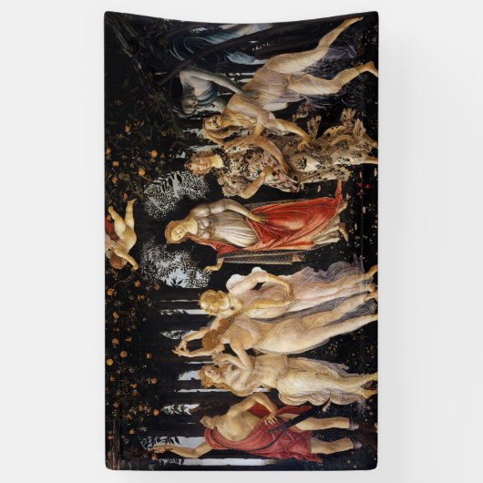 Sandro Botticelli - La Primavera Banner (Vertikal)