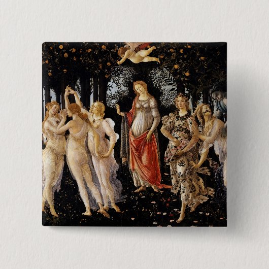 Sandro Botticelli - La Primavera Button (Vorderseite)